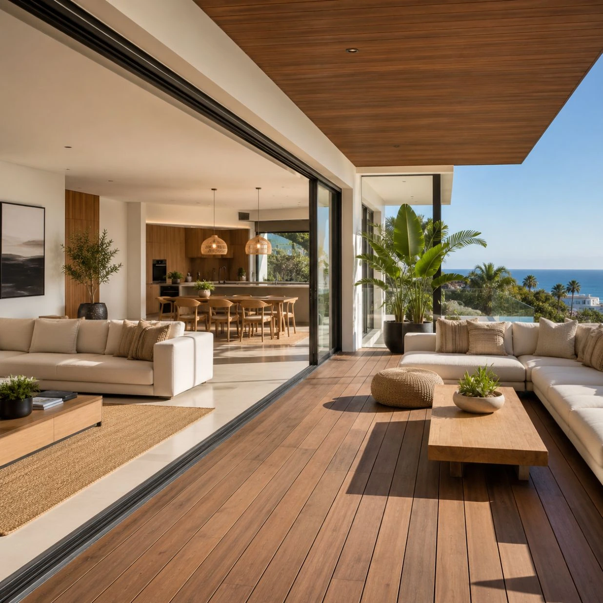 terraza como extensión del salón
