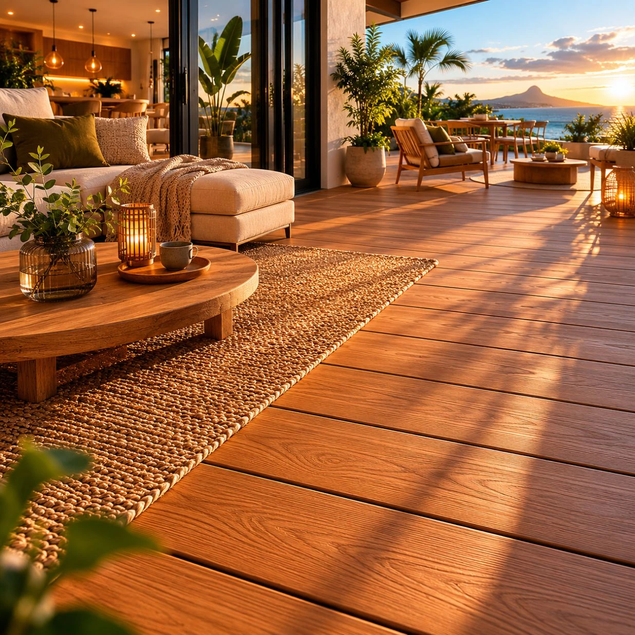 terraza como extensión del salón