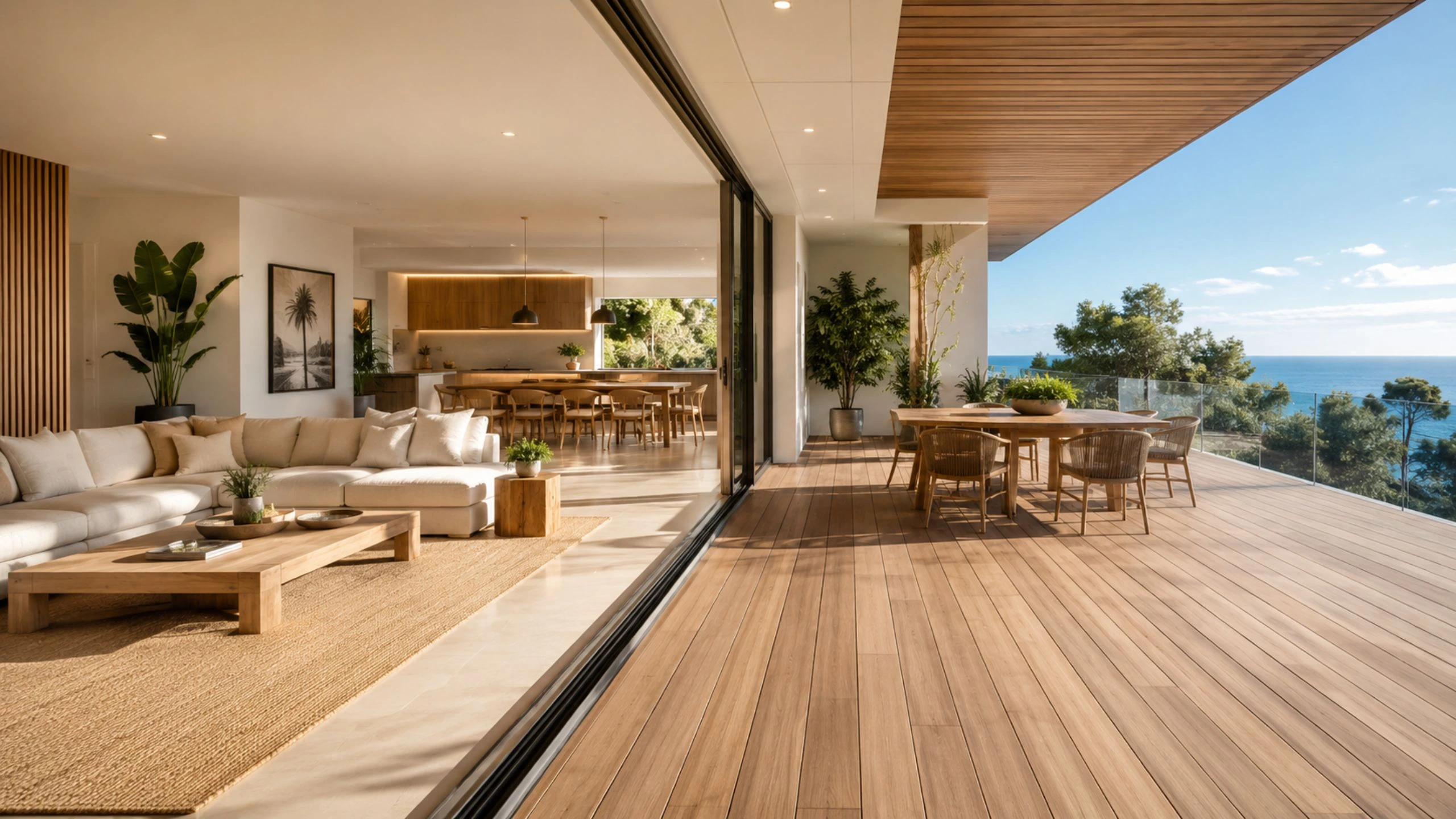 terraza como extensión del salón